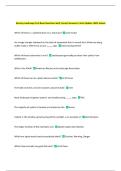 Nursery Landscape Test Bank Questions with Correct Answers&vert; Latest Update 100&percnt; Solved 