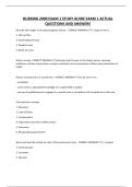 NURSING 2900 EXAM 1 STUDY GUIDE EXAM 1 ACTUAL QUESTIONS AND ANSWERS&period;