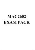 MAC2602 EXAM PACK 2026