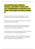 ATI CAPSTONE ADULT MEDICAL SURGICAL ASSESSMENT 1 EXAM SCRIPT 2026 COMPREHENSIVE QUESTIONS WITH DEEPLY EXPLAINED SOLUTIONS GRADED A&plus;