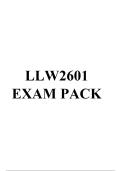 LLW2601 EXAM PACK 2026