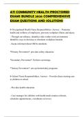 ATI COMMUNITY HEALTH PROCTORED EXAMS BUNDLE 2026 COMPREHENSIVE EXAM QUESTIONS AND SOLUTIONS