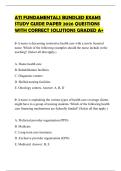 ATI FUNDAMENTALS BUNDLED EXAMS STUDY GUIDE PAPER 2026 QUESTIONS WITH CORRECT SOLUTIONS GRADED A&plus;