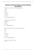 RADIOLOGY PATHOLOGY CHAPTER 11 ACTUAL QUESTIONS AND ANSWERS&period;
