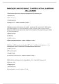 RADIOLOGY AND PATHOLOGY CHAPTER 2 ACTUAL QUESTIONS AND ANSWERS
