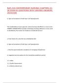NUR 218 CONTEMPORARY NURSING CHAPTERS 22-28 EXAM 65 QUESTIONS WITH VERIFIED ANSWERS 2025&sol;2026&comma;100&percnt;CORRECT