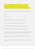 WGU C784 Objective Assessments&comma; Pre- Assessments & Final Exams &lpar;Latest 2026&sol; 2027 Updates COMPLETE STUDY BUNDLE PACKAGE&rpar; Applied Healthcare Statistics &vert; Questions and Verified Answers&vert; 100&percnt; Correct&vert;A Grade
