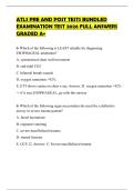 ATLS PRE AND POST TESTS BUNDLED EXAMINATION TEST 2026 FULL ANSWERS GRADED A&plus;