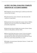 AU PSYC 304 FINAL EXAM 2026 COMPLETE QUESTION SET ACCURATE MARKING