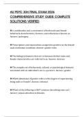 AU PSYC 304 FINAL EXAM 2026 COMPREHENSIVE STUDY GUIDE COMPLETE SOLUTIONS VERIFIED