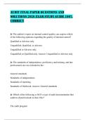AUDIT FINAL PAPER QUESTIONS AND SOLUTIONS 2026 EXAM STUDY GUIDE 100&percnt; CORRECT