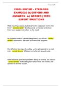FINAL REVIEW - STEDI&period;ORG  EXAM2026 QUESTIONS AND  ANSWERS &vert; A&plus; GRADED &vert; WITH  EXPERT SOLUTIONS