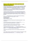 BIO 467 LATEST 2026 STUDY GUIDE QUESTIONS AND ANSWERS GUARANTEE A&plus;
