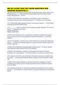 BIO 467 LATEST 2026 TEST PAPER QUESTIONS AND ANSWERS GUARANTEE A&plus;