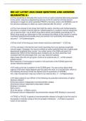 BIO 467 LATEST 2026 EXAM QUESTIONS AND ANSWERS GUARANTEE A&plus;