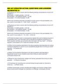 BIO 467 UPDATED ACTUAL QUESTIONS AND ANSWERS GUARANTEE A&plus;
