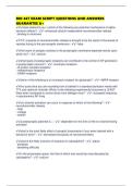 BIO 467 EXAM SCRIPT QUESTIONS AND ANSWERS GUARANTEE A&plus;