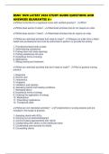 BSNC 1020 LATEST 2026 STUDY GUIDE QUESTIONS AND ANSWERS GUARANTEE A&plus;