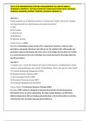 WGU C724 INFORMATION SYSTEMS MANAGEMENT OA AND PA BANK 2 VERSIONS CURRENTLY TESTING COMPLETE EXAM QUESTIONS WITH DETAILED VERIFIED ANSWERS &sol;EXPERT VERIFIED &sol;ALREADY GRADED A&plus;