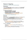 &lpar;School&rpar;examenstof Biologie Havo 4&sol;5  - Thema 5&colon; Regeling