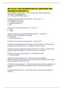 BIO 130 ALL 2026 EXAMINATION SET QUESTIONS AND ANSWERS GUARANTEE A&plus;