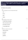 WGU C173&sol;D278 Study Questions by Competency questions with 100&percnt; correct answers rated A&plus; 2025&sol;2026