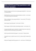 WGU D278 Exam Prep questions with correct answers 