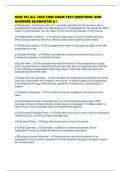 AINS 103 ALL 2026 CORE EXAM TEST QUESTIONS AND ANSWERS GUARANTEE A&plus;