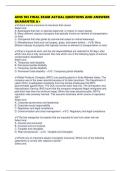 AINS 103 FINAL EXAM ACTUAL QUESTIONS AND ANSWERS GUARANTEE A&plus;