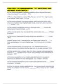 FIELD TECH 2026 EXAMINATION TEST QUESTIONS AND ANSWERS GUARANTEE A&plus;