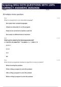 Scripting WGU D278 QUESTIONS WITH 100&percnt; CORRECT ANSWERS 2025&sol;2026