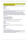 TEXAS FOOD HANDLERS FINAL EXAM ACTUAL QUESTIONS AND ANSWERS GUARANTEE A&plus;