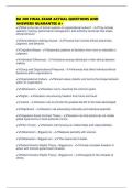 BA 300 FINAL EXAM ACTUAL QUESTIONS AND ANSWERS GUARANTEE A&plus;
