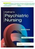 Test Bank For Keltner&rsquo;s Psychiatric Nursing&comma; 9th Edition By Debbie  Steele &vert; 9780323791960 &vert; Chapter 1- 21 &vert; Complete Guide New  Edition 