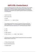 AAPC CPB - Practice Exam A Questions and correct Answers &lpar;100&percnt; VERIFIED&rpar;&vert; 2026&sol;2027