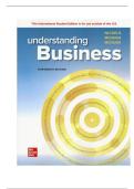 TEST BANK FOR Understanding Business 13th Edition by William G&period; Nickels &comma; Jim McHugh ISBN&colon;978-1260894851 COMPLETE GUIDE WITH RATIONALES 100&percnt; VERIFIED A&plus; GRADE ASSURED&excl;&excl;&excl;&excl;&excl;&excl;NEW LATEST UPDATE&excl;&excl;&excl;&excl;&excl;