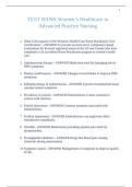 TEST BANK Women&rsquo;s Healthcare in Advanced Practice Nursing
