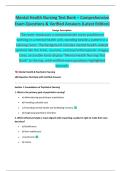 Mental Health Nursing Test Bank &ndash; Comprehensive Exam Questions & Verified Answers &lpar;Latest Edition&rpar;