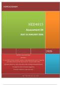HED4815 &ndash; Education for Sustainable Development &lpar;ESD DUE 16 JANUARY 2026 SECTION A&colon; Case Study Analysis QUESTION 1  1&period;1&period; As an ESD curriculum consultant&comma; propose a 3-step implementation plan for integrating sustainable practices into the school curriculum