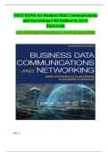 Test Bank For Business Data Communications and Networking 14th Edition by Jerry FitzGerald &vert;&vert;ISBN&colon;9781119702849