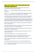 NOCTI AVTF ACTUAL STUDY GUIDE QUESTIONS AND ANSWERS GUARANTEE A&plus;