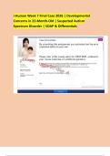 i-Human Week 7 Final Case 2026 &vert; Developmental  Concerns in 22-Month-Old &vert; Suspected Autism  Spectrum Disorder &vert; SOAP & Differentials