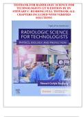 TEST BANK For Radiologic Science for Technologists 12th Edition by Stewart C&period; Bushong chapter 1-40