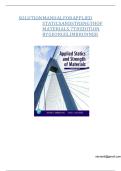 Solution Manual for Applied Statics and Strength of Materials&comma; 7th Edition by George Limbrunner & Craig D'Allaird