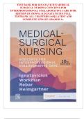 Test Bank for Medical-Surgical Nursing&colon; Concepts for Interprofessional Collaborative Care 10th Edition by Donna D&period; Ignatavicius&comma; M&period; Linda Workman & Cherie R&period; Rebar &comma; ISBN&colon; 9780323612425 &vert;All Chapters Verified&vert; Guide A&plus;