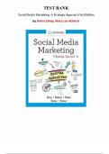 Social Media Marketing&colon; A Strategic Approach &ndash; 3rd Edition by Debra Zahay & Mary Roberts &vert; Complete Test Bank &lpar;Chapters 1&ndash;14&rpar;