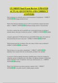 CE SHOP Final Exam Review UPDATED  ACTUAL QUESTIONS AND CORRECT  ANSWERS
