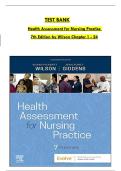 Test Bank for Health Assessment for Nursing Practice 7th Edition by Susan Fickertt Wilson & Jean Foret Giddens &comma; ISBN&colon; 9780323661195 &vert;All Chapters Verified&vert; Guide A&plus;