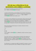FIN 301 Test 1 UPDATED ACTUAL  QUESTIONS AND CORRECT ANSWERS