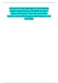 Full Test Bank for Davis Advantage for Understanding Medical-Surgical Nursing&comma; 7th Edition by Linda S&period; Williams Containing All 20 Chapters With Questions And Correct Answers With Rationales And Case Study&period;